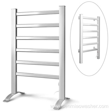 Towel Drying Rack with 6 Bars Aluminum Frame